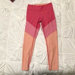 Outdoor Voices Pink Colorblock leggings NWT